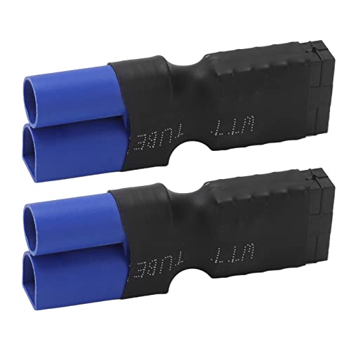 Adapter für Lipo-Batteriesteckdose weiblich auf EC5-Stecker, 2 Stück, Gummi, Kunststoff, Kupfer, für Flugzeugmodelle von Zisemeil