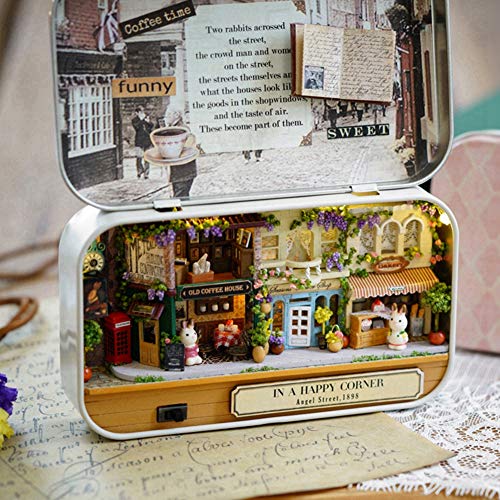 Mini Doll House mit Handbox, Miniatur-Box (Bonne Straße) von Zisemeil