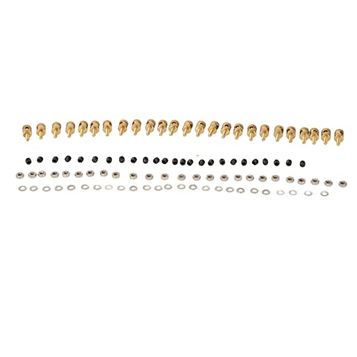 Schiebestangenstopfen, Schnellversteller, Anschluss für RC-Schubstange mit Schrauben, Muttern, Dichtungen für Modell Boot, Flugzeug, Helikopter (2,0 mm) von Zisemeil