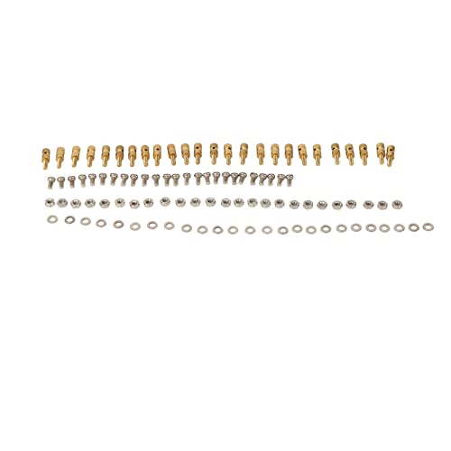 Schiebestangenstopfen, Schnellversteller, RC-Schiebestangenanschluss mit Schrauben, Muttern, Dichtungen für Modellboot, Flugzeug, Helikopter (1,0 mm) von Zisemeil
