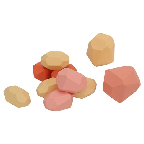 Set mit 10 stapelbaren Steinen aus Kiefernholz, bunt, fördert die Kreativität, balanciert stapelbare Steine für Jungen und Mädchen Set mit 10 stapelbaren Steinen aus Kiefernholz, bunt, fördert die Kreativität, balanciert stapelbare Steine für Jungen und Mädchen von Zisemeil