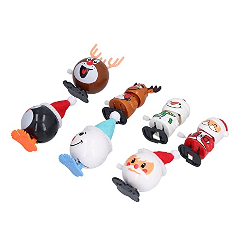 Weihnachtsuhrmacherspielzeug, Set aus Spielzeug zum Aufziehen, süßer Schneemann des Weihnachtsmanns, verschiedene Mechanismen, Heimdekoration für die Party von Zisemeil