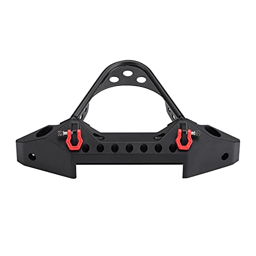 Zisemeil -4 Metall-Frontstoßstange mit 2 LED-Lichtern für RC Crawler Auto im Maßstab 1:10 (schwarz) von Zisemeil