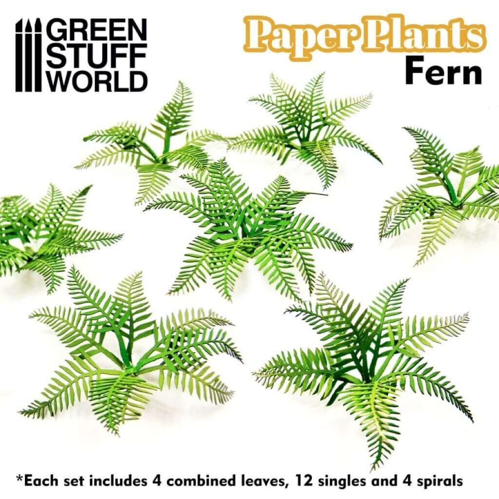 Papierpflanzen - Farn von Greenstuff World