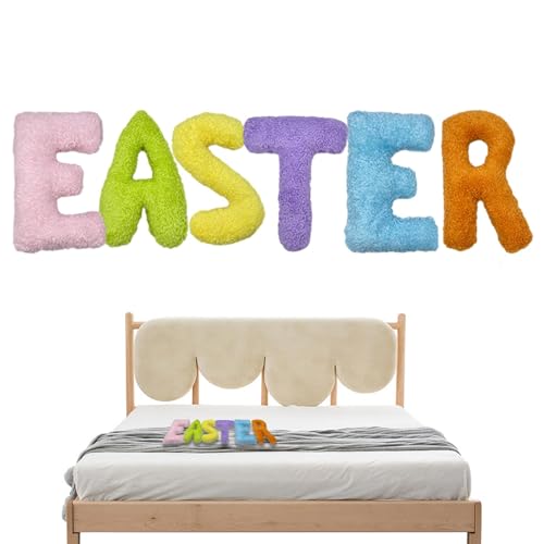Ziurmut Easter Party Decorations, Hugging Pillows Easter Toy, Happy Easter Cushion Covers, Happy Easter Banner Colorful Perfect for Adding A Festive Touch to Your Home von Ziurmut