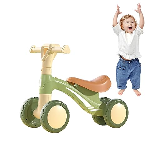 Ziurmut Laufrad für Kleinkinder | Rundes, weiches Kleinkinderfahrrad mit 4 Rädern - Lauflernhilfen für Kleinkinder im Alter von 1–6 Jahren, Jungen und Mädchen, Kleinkinder-Aufsitzspielzeug von Ziurmut