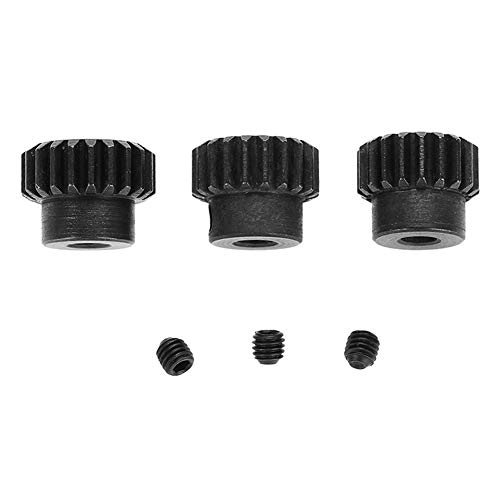 Zixyqol Chromstahl-Motorritzel-Kombination, Für 1/10 Auto 48DP ￠3,175 Mm 13-15T 16-18T 19-21T 21T-23T(19T 20T 21T) von Zixyqol