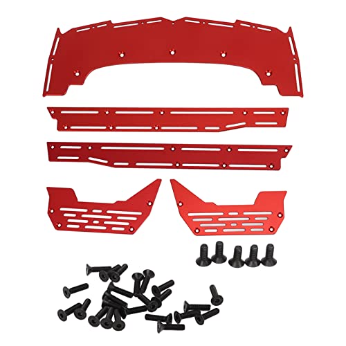 Zixyqol DIY Nachrüst-Upgrade-Kit RC-Seitenpedal Für Exquisite Hochfeste RC-Teile aus Aluminiumlegierung Für 1/7 1/8 RC-Autos Guter Schutz(Rot) von Zixyqol