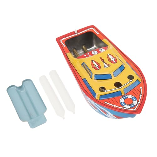 Zixyqol Kerzenboot-Spielzeug, Nostalgisches Motiv, Personalisiertes Ornament, Naturwissenschaftliches Spielzeugboot von Zixyqol