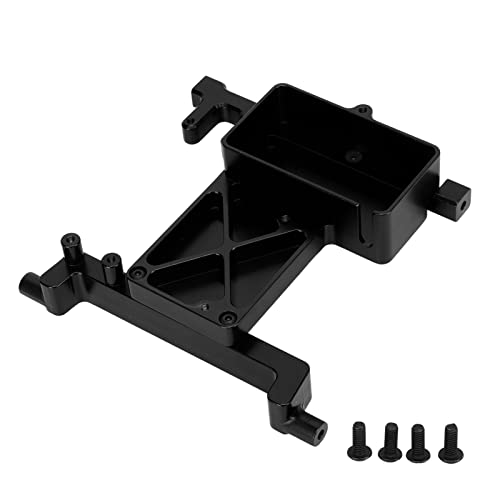 Zixyqol RC Feste Servohalterung Ersatz Für SCX6 1/6 Aluminiumlegierung Metall Aluminium Rahmenverbinder Fernbedienung Crawler Umbauteile(Schwarz) von Zixyqol