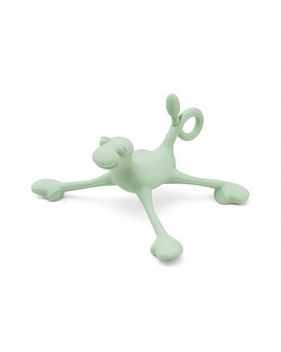 Ziza Silikonspielzeug Spiro Jade - Hängespielzeug für Baby, Lustiger Spielbogen Anhänger in Affen-Form, 100% lebensmittelechtes Silikon, Spülmaschinenfest von Ziza