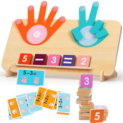 Holz Mathe Spielzeug Zählen Lernen für Kinder, Holz Mathe Zählspielzeug, Zählen Lernspielzeug für Kinder, Fingerzähl-Mathespielzeug, Montessori Mathe Spielzeug für Kinder ab 4-7 Jahre Jungen Mädchen Holz Mathe Spielzeug Zählen Lernen für Kinder, Holz Mathe Zählspielzeug, Zählen Lernspielzeug für Kinder, Fingerzähl-Mathespielzeug, Montessori Mathe Spielzeug für Kinder ab 4-7 Jahre Jungen Mädchen von Zkaoai