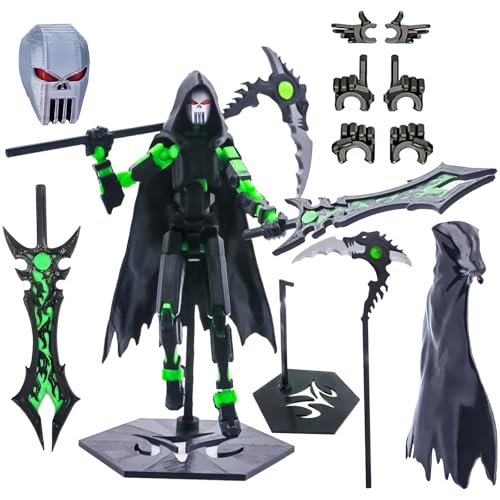 (Montage abgeschlossen) T13 Action Figur Set, 3D gedruckte Action Figuren, Dummy 13 Action Figur, Titan 13 Action Figur, für Sammler Desktop Dekorationen von Zkgiftsdz