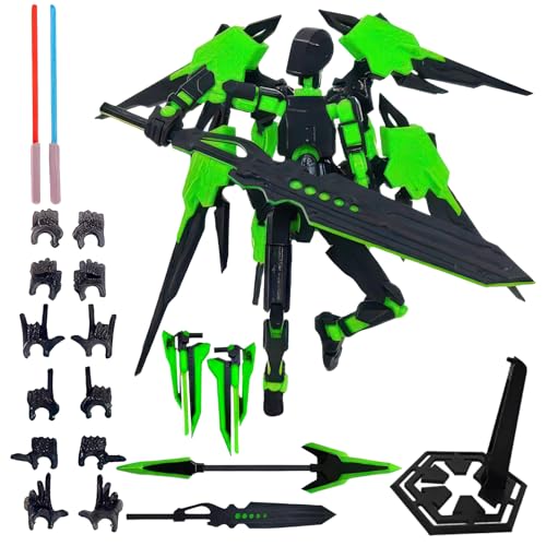 (Montage abgeschlossen) T13 Action Figur Set, 3D gedruckte Action Figuren, Dummy 13 Action Figur, Titan 13 Action Figur, für Sammler Desktop Dekorationen von Zkgiftsdz