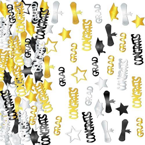 Zktfyshk 1 Tüte glitzernde Abschlussfeier Partyzubehör Gold Schwarz Blau Feier Dekorationen für Event Zktfyshk 1 Tüte glitzernde Abschlussfeier Partyzubehör Gold Schwarz Blau Feier Dekorationen für Event von Zktfyshk