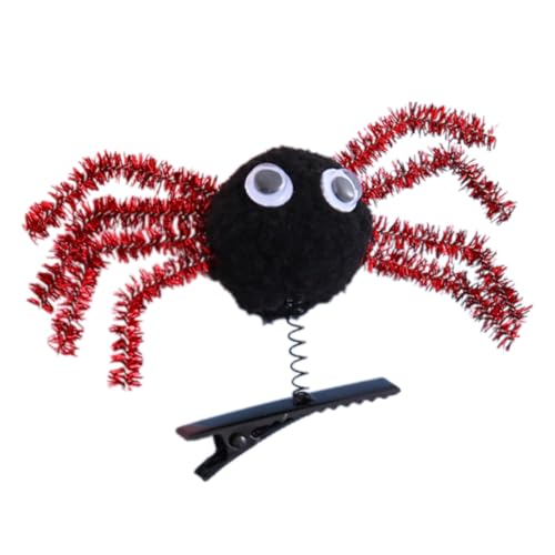 Zktfyshk 1 x Halloween-Spinnen Haarspange für Kinder, Federclip mit Design, leicht, sicher für Kostümpartys, Schulveranstaltungen von Zktfyshk