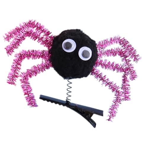 Zktfyshk 1 x Halloween-Spinnen Haarspange für Kinder, Federclip mit Design, leicht, sicher für Kostümpartys, Schulveranstaltungen von Zktfyshk