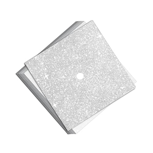 Zktfyshk 10 Stück glitzernde Kartonbögen, Abschlusskappen, Dekorationen, Hutverzierungen für Unordnung, Handwerk Zktfyshk 10 Stück glitzernde Kartonbögen, Abschlusskappen, Dekorationen, Hutverzierungen für Unordnung, Handwerk von Zktfyshk
