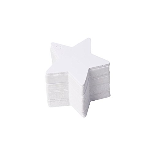 Zktfyshk 100 x sternförmige Papierkarten-Etiketten für Weihnachten Zktfyshk 100 x sternförmige Papierkarten-Etiketten für Weihnachten von Zktfyshk