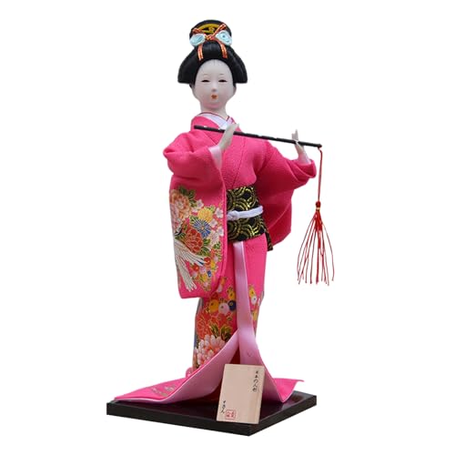 Zktfyshk 12 Zoll Kimono Spielzeug Figur Schreibtisch Ornament Für Einen Hauch Japanischer Dekoration Zu Einem Zimmer Oder Restaurant Verleiht von Zktfyshk