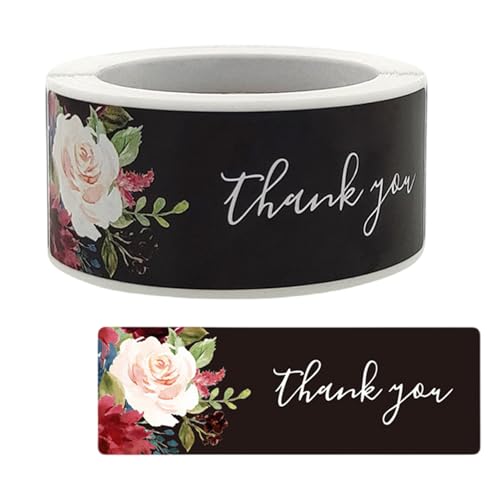 Zktfyshk 120 Stück/Rolle "Thank You"-Aufkleber, Klebeetiketten zum Verpacken von Umschlägen, Versiegeln und Backen Zktfyshk 120 Stück/Rolle "Thank You"-Aufkleber, Klebeetiketten zum Verpacken von Umschlägen, Versiegeln und Backen von Zktfyshk