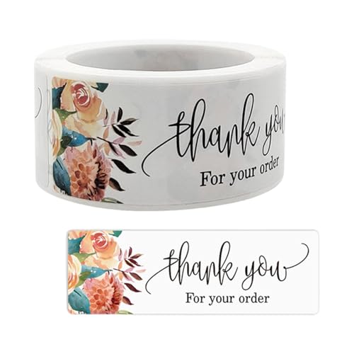Zktfyshk 120 Stück/Rolle "Thank You"-Aufkleber, Klebeetiketten zum Verpacken von Umschlägen, Versiegeln und Backen Zktfyshk 120 Stück/Rolle "Thank You"-Aufkleber, Klebeetiketten zum Verpacken von Umschlägen, Versiegeln und Backen von Zktfyshk