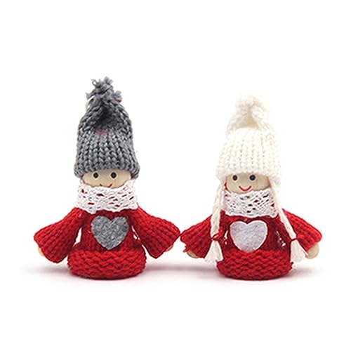 Zktfyshk 2 Stück Weihnachten für Puppen Dekorationen Spielzeug Puppen mit Urlaub Outfit & Hut Junge & Mädchen Ornamente Zktfyshk 2 Stück Weihnachten für Puppen Dekorationen Spielzeug Puppen mit Urlaub Outfit & Hut Junge & Mädchen Ornamente von Zktfyshk