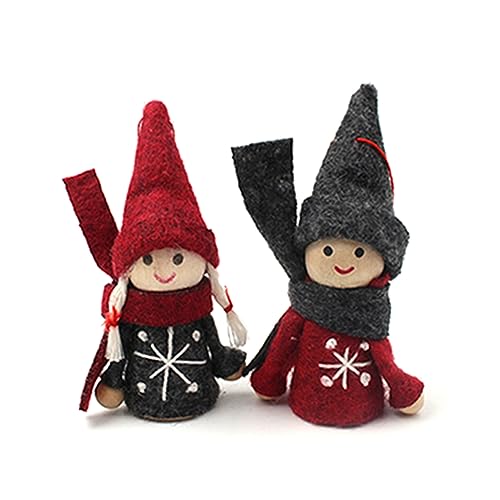 Zktfyshk 2 Stück Weihnachten für Puppen Dekorationen Spielzeug Puppen mit Urlaub Outfit & Hut Junge & Mädchen Ornamente Zktfyshk 2 Stück Weihnachten für Puppen Dekorationen Spielzeug Puppen mit Urlaub Outfit & Hut Junge & Mädchen Ornamente von Zktfyshk