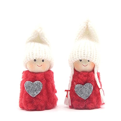 Zktfyshk 2 Stück Weihnachten für Puppen Dekorationen Spielzeug Puppen mit Urlaub Outfit & Hut Junge & Mädchen Ornamente Zktfyshk 2 Stück Weihnachten für Puppen Dekorationen Spielzeug Puppen mit Urlaub Outfit & Hut Junge & Mädchen Ornamente von Zktfyshk