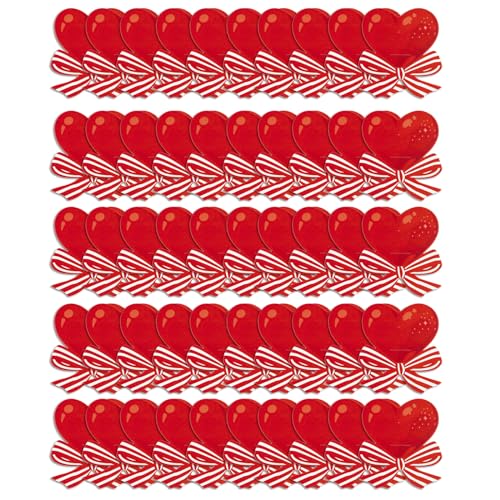 Zktfyshk 50 Stück Weihnachten Lutscher Papierkarten Dekor Herz Schleife Papierkarten für Valentinstag Weihnachten Süßigkeiten Zktfyshk 50 Stück Weihnachten Lutscher Papierkarten Dekor Herz Schleife Papierkarten für Valentinstag Weihnachten Süßigkeiten von Zktfyshk