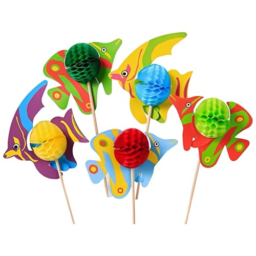Zktfyshk 50 Stück warme hawaiianische Obst-Getränkeschirme Picks mit Honigkämmen Design für Partys Dekorationen Zktfyshk 50 Stück warme hawaiianische Obst-Getränkeschirme Picks mit Honigkämmen Design für Partys Dekorationen von Zktfyshk