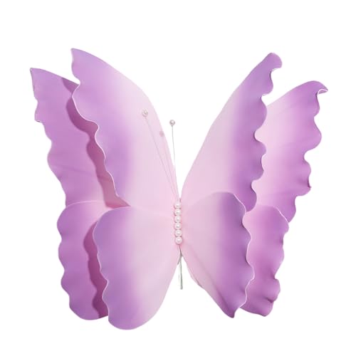 Zktfyshk 50 cm großer Schmetterling Wandkunst Ornament für Hochzeit, Geburtstag, Party und Veranstaltung von Zktfyshk