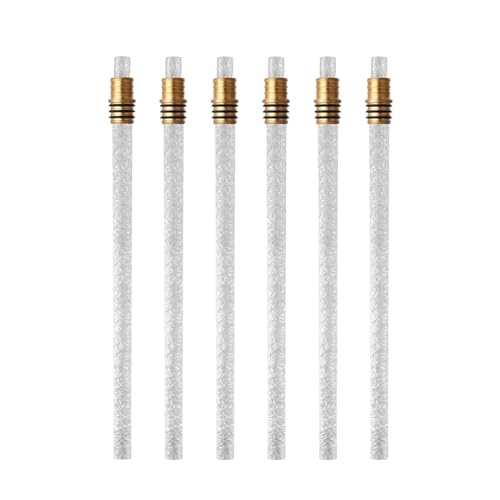 Zktfyshk 6/12-teiliges Weinflaschen-Taschenlampen-Set, Messinghalter und Ersatzdochte für Weinflaschen, Outdoor-Taschenlampe von Zktfyshk