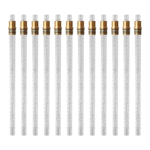 Zktfyshk 6/12-teiliges Weinflaschen-Taschenlampen-Set, Messinghalter und Ersatzdochte für Weinflaschen, Outdoor-Taschenlampe von Zktfyshk