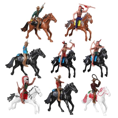 Zktfyshk 8PCS Western Cow Boy Und Pferdefiguren Für Kinder Und Kleinkind Für Farm Oder Heimdekoration Zktfyshk 8PCS Western Cow Boy Und Pferdefiguren Für Kinder Und Kleinkind Für Farm Oder Heimdekoration von Zktfyshk