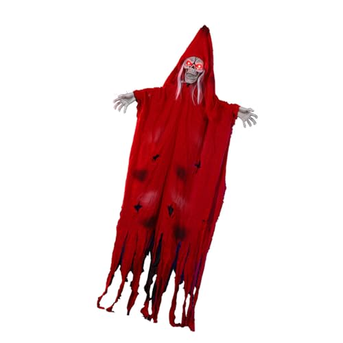 Zktfyshk Animatronic Skelett Specter Halloween Requisiten Hängende Geräuschaktivierte bewegliche Dekoration mit leuchtendem Auge für Zktfyshk Animatronic Skelett Specter Halloween Requisiten Hängende Geräuschaktivierte bewegliche Dekoration mit leuchtendem Auge für von Zktfyshk