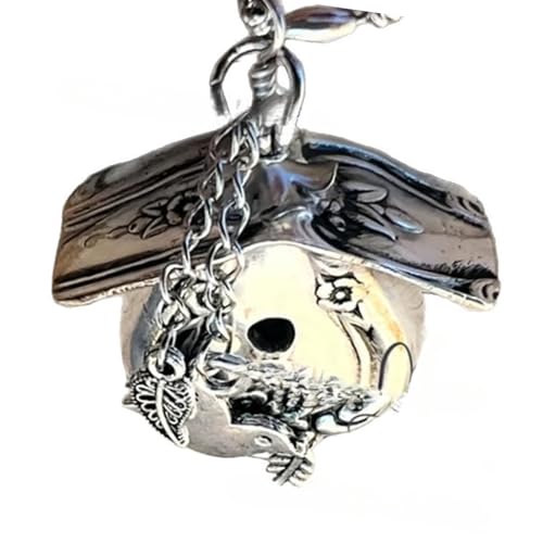 Zktfyshk Anspruchsvolle Halskette mit Vogelhaus-Anhänger aus Metall, zarte Handwerkskunst für Damen, täglich, eleganter Schmuck von Zktfyshk