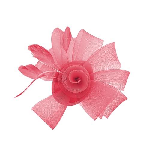 Zktfyshk Antiker Fascinator, Hut-Haarspange für Damen, elegante Tüll-Kopfbedeckung, modisches Accessoire für Hochzeiten, Partys, Alltag von Zktfyshk