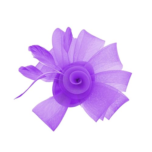 Zktfyshk Antiker Fascinator, Hut-Haarspange für Damen, elegante Tüll-Kopfbedeckung, modisches Accessoire für Hochzeiten, Partys, Alltag von Zktfyshk