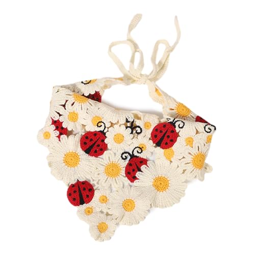 Zktfyshk Atmungsaktives Damen-Haarband mit Cartoon-Motiv, gestrickt, dreieckig, elastisch, für Camping, Reisen, Fotografieren, Haar-Accessoires von Zktfyshk