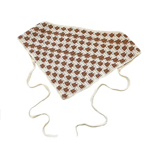 Zktfyshk Atmungsaktives buntes gehäkeltes Bandana, gestrickt für den Kopf, Halfter für Dreieck, für Kopfwickel, schönes Haar Zktfyshk Atmungsaktives buntes gehäkeltes Bandana, gestrickt für den Kopf, Halfter für Dreieck, für Kopfwickel, schönes Haar von Zktfyshk