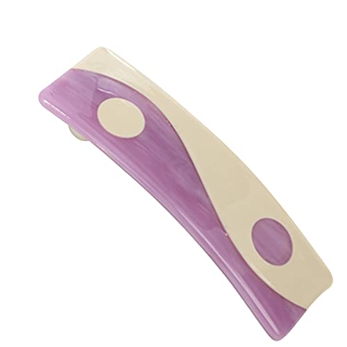 Zktfyshk Automatisch für Haarspangen, Retro-Stil, quadratisch, Acetat, Haarspangen, Pferdeschwanz-Halter für von Zktfyshk