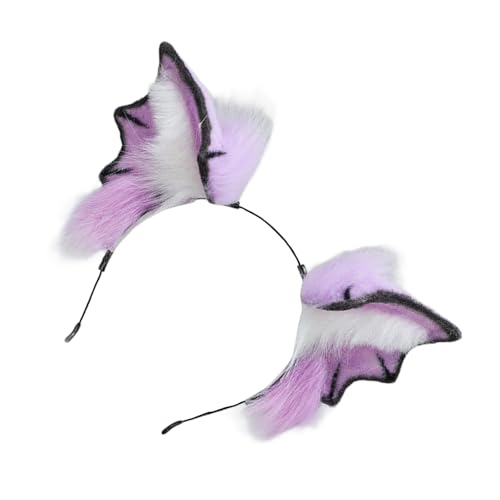 Zktfyshk Bloodsucker Modisches Haarband, weich, bequem, realistisch, Fledermaus-Ohren, Kopfschmuck für Halloween, Geburtstagsparty von Zktfyshk