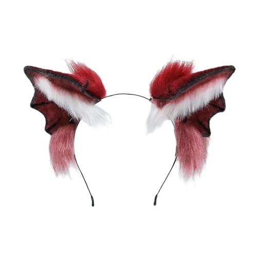 Zktfyshk Bloodsucker Modisches Haarband, weich, bequem, realistisch, Fledermaus-Ohren, Kopfschmuck für Halloween, Geburtstagsparty Zktfyshk Bloodsucker Modisches Haarband, weich, bequem, realistisch, Fledermaus-Ohren, Kopfschmuck für Halloween, Geburtstagsparty von Zktfyshk