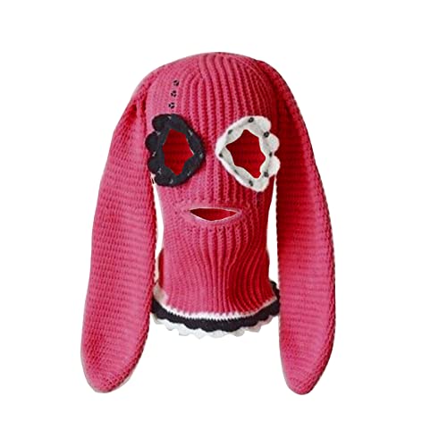 Zktfyshk Bunnybalaklava Halloween Lustige Bunnyar Kaninchenohren Mützen Langer Kaninchenohren von Zktfyshk