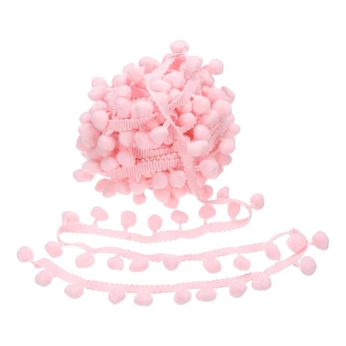 Zktfyshk Bunte Pompons, Fransenborte, dekoratives Nähband, kleine Plüschkugel-Dekoration, Spitze für Zuhause Zktfyshk Bunte Pompons, Fransenborte, dekoratives Nähband, kleine Plüschkugel-Dekoration, Spitze für Zuhause von Zktfyshk