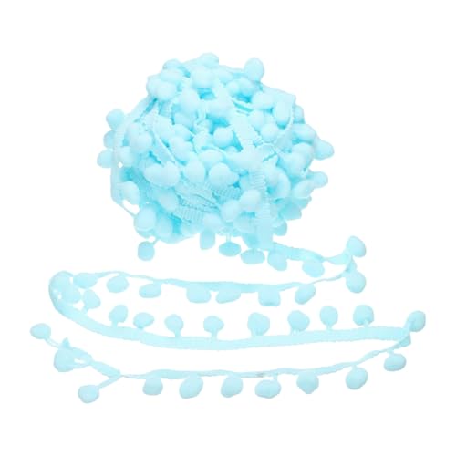 Zktfyshk Bunte Pompons, Fransenborte, dekoratives Nähband, kleine Plüschkugel-Dekoration, Spitze für Zuhause Zktfyshk Bunte Pompons, Fransenborte, dekoratives Nähband, kleine Plüschkugel-Dekoration, Spitze für Zuhause von Zktfyshk