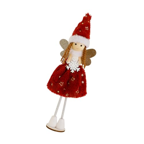 Zktfyshk Cartoon Stehend Langbein Angelic Girl Plüschpuppen Stehen Figur Spielzeug Für Home Office Tabletop Decore Ornament Geschenk von Zktfyshk
