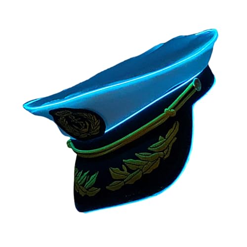 Zktfyshk Einzigartiger Captain-LED-Glühhut für Festivals, Camping und Themenversammlungen Zktfyshk Einzigartiger Captain-LED-Glühhut für Festivals, Camping und Themenversammlungen von Zktfyshk