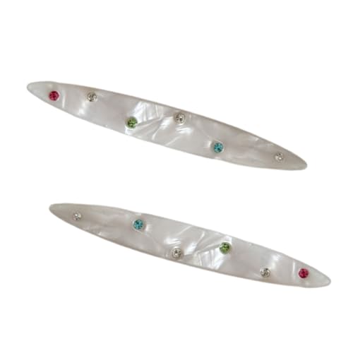 Zktfyshk Elegante Strass-Haarspange mit bunten Kristallen, Acetatsäure-Design, Haarnadel für Damen und Mädchen, für den täglichen Gebrauch von Zktfyshk
